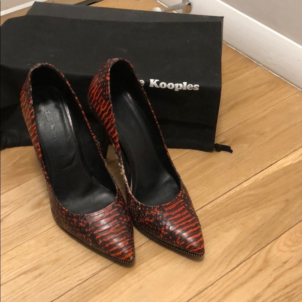 The Kooples Python Leather Pump